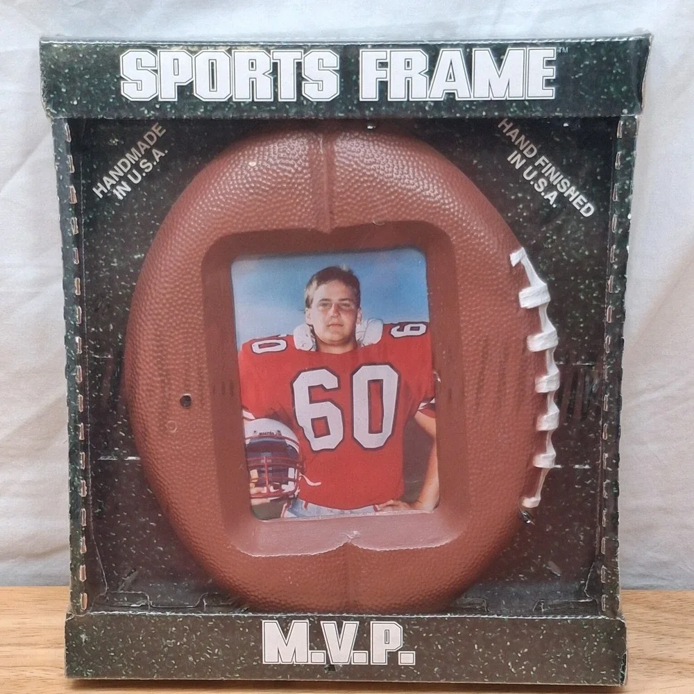Vintage American Legacy Inc MVP Football Picture Frame 3.5x5 in Picture Memories